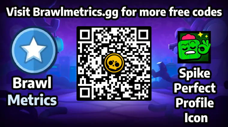 Free QR code to redeem Spike Perfect Profile Icon in Brawl Stars